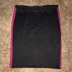 Mossimo Color block exposed zipper skirt